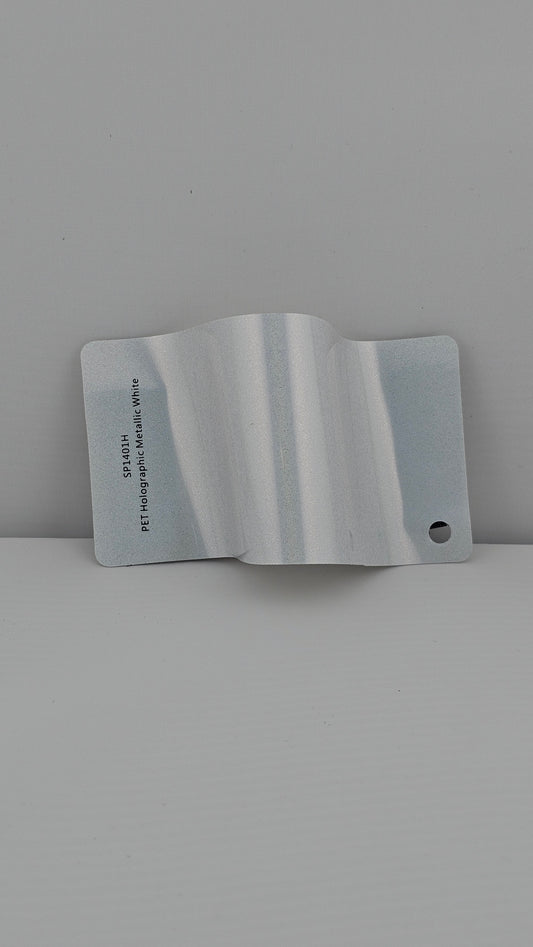 RedWrap Car Wrap Special Effects Holographic Metallic White