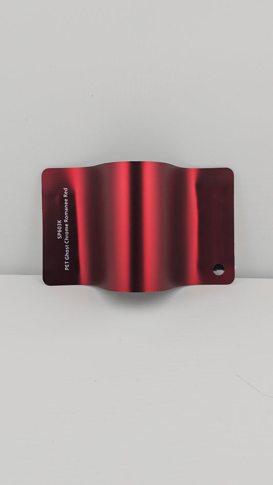 RedWrap Car Wrap Ghost Chrome Romanee Red