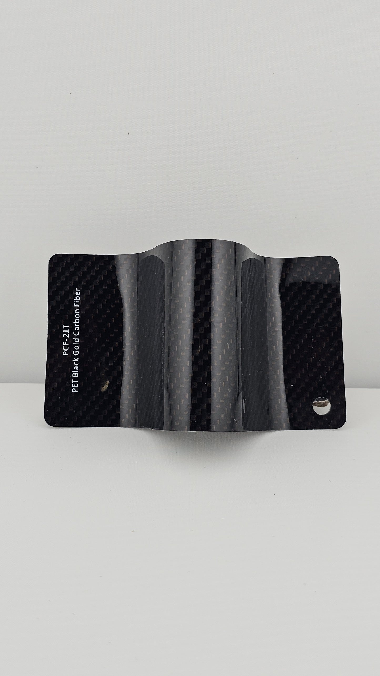 RedWrap Car Wrap Structured Black Gold Carbon Fiber