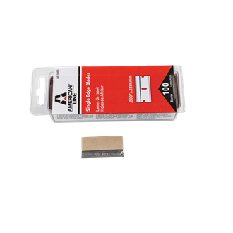 Pachet de 100 de lame de carbon rosu cu alb inscriptionat American Line