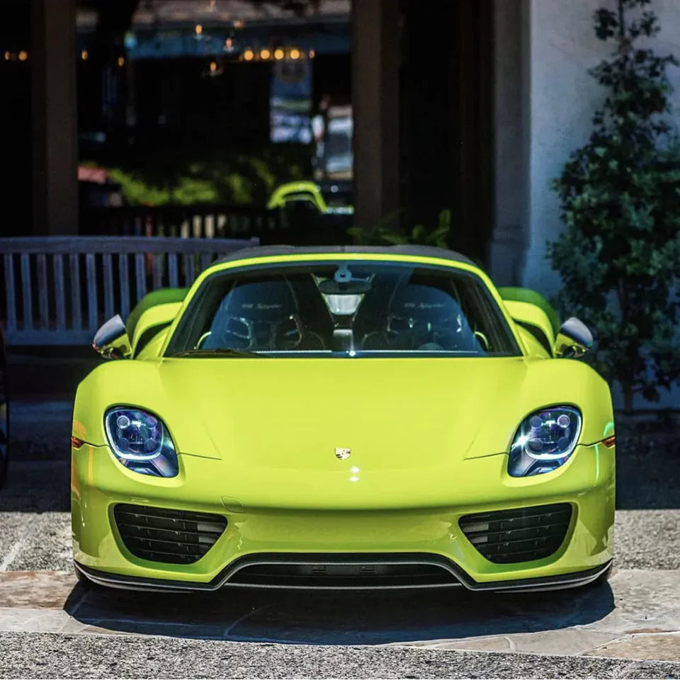 RedWrap Car Wrap Super Gloss Porsche Acid Green