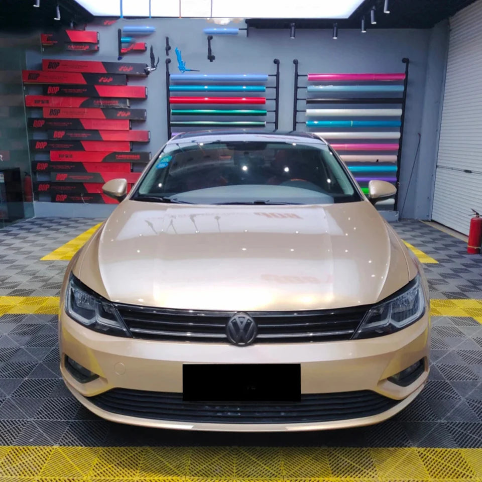 RedWrap Car Wrap Super Gloss Metallic Champagne Gold