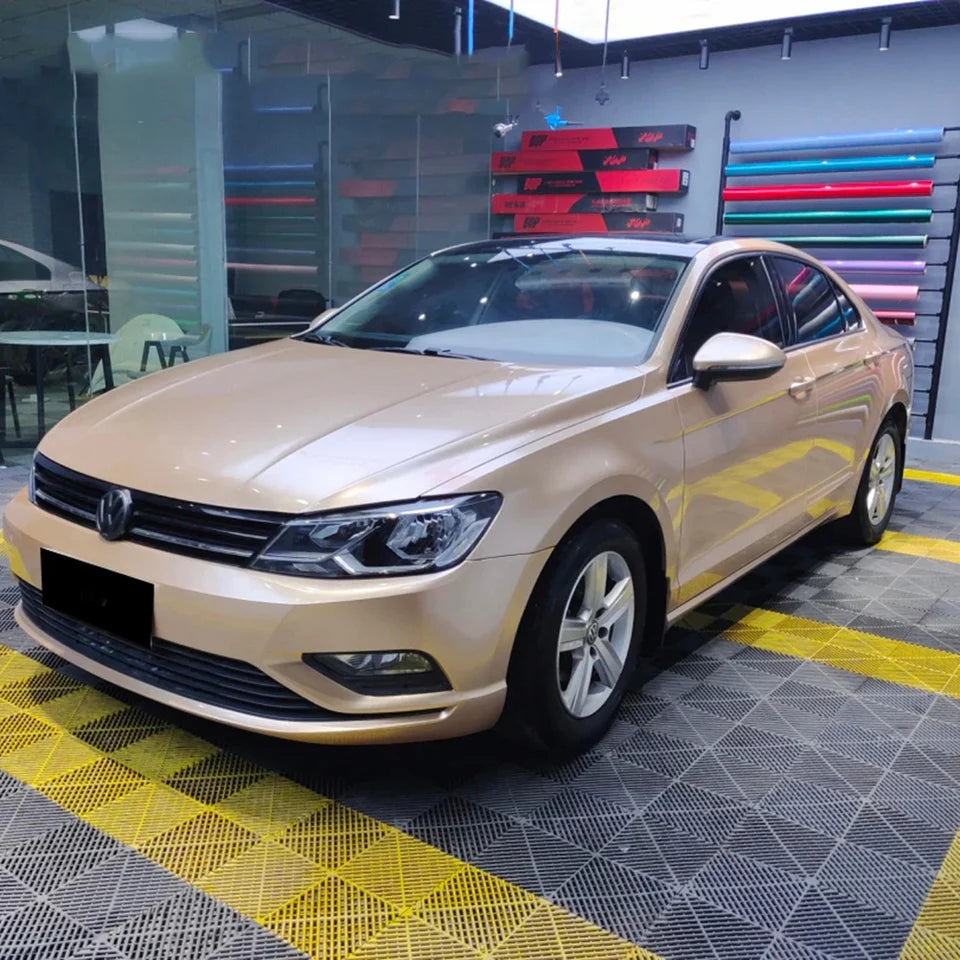 RedWrap Car Wrap Super Gloss Metallic Champagne Gold