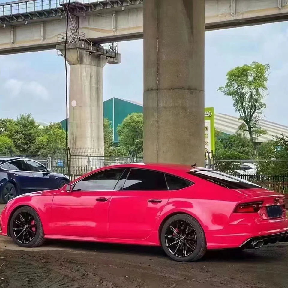 RedWrap Car Wrap Super Gloss Porsche Strawberry Red