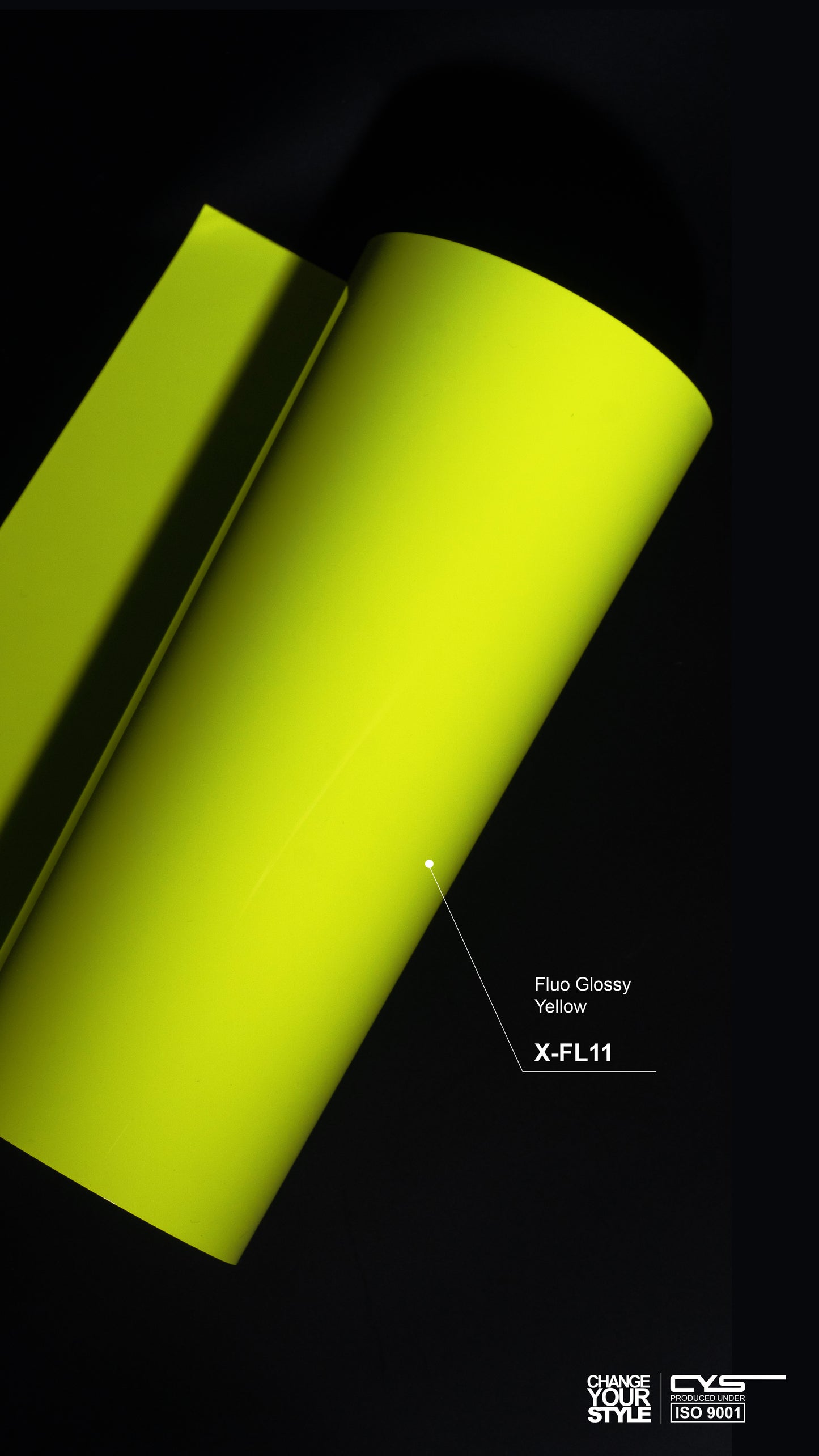 rola folie galben aprins lucios