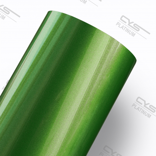 rola folie verde lucios metalizat
