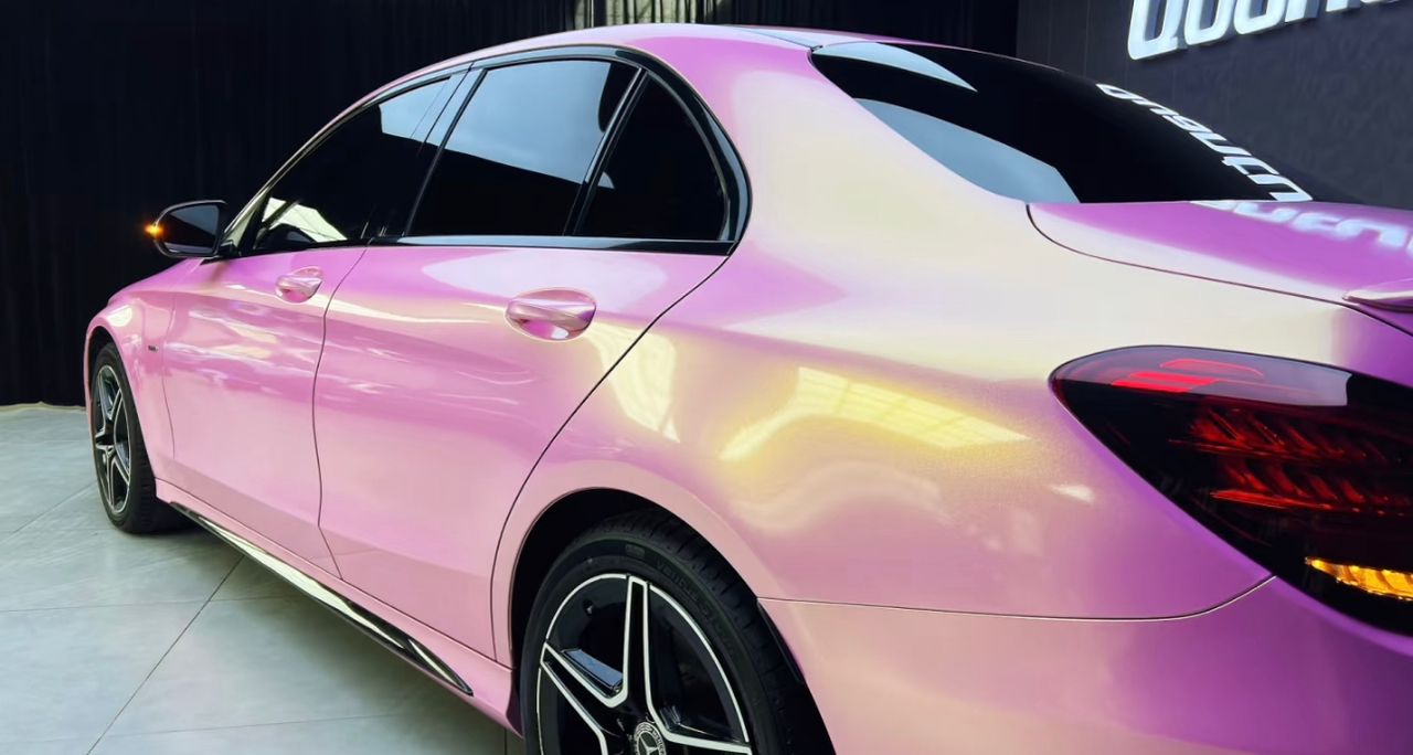 RedWrap Car Wrap Ultimate Glitter Glossy Pink