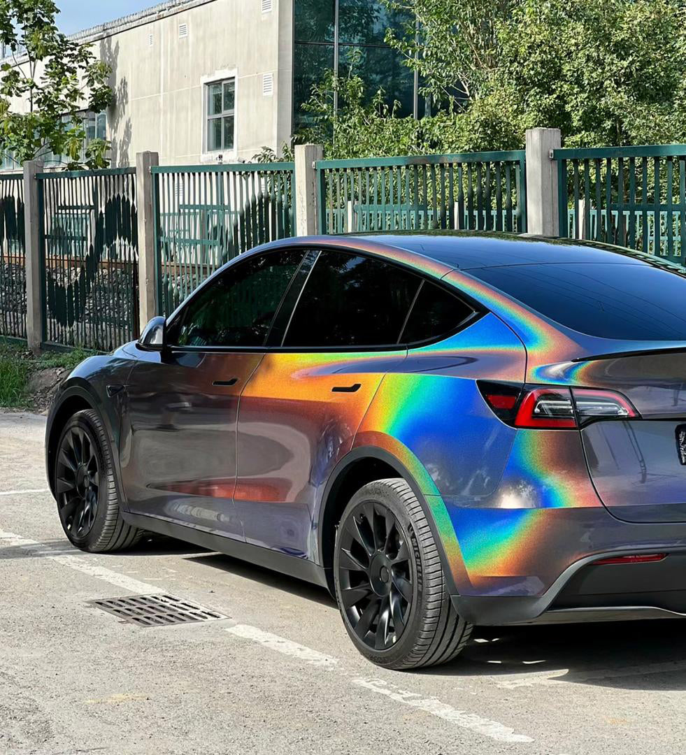 RedWrap Car Wrap Special Effects Psychedelic Black