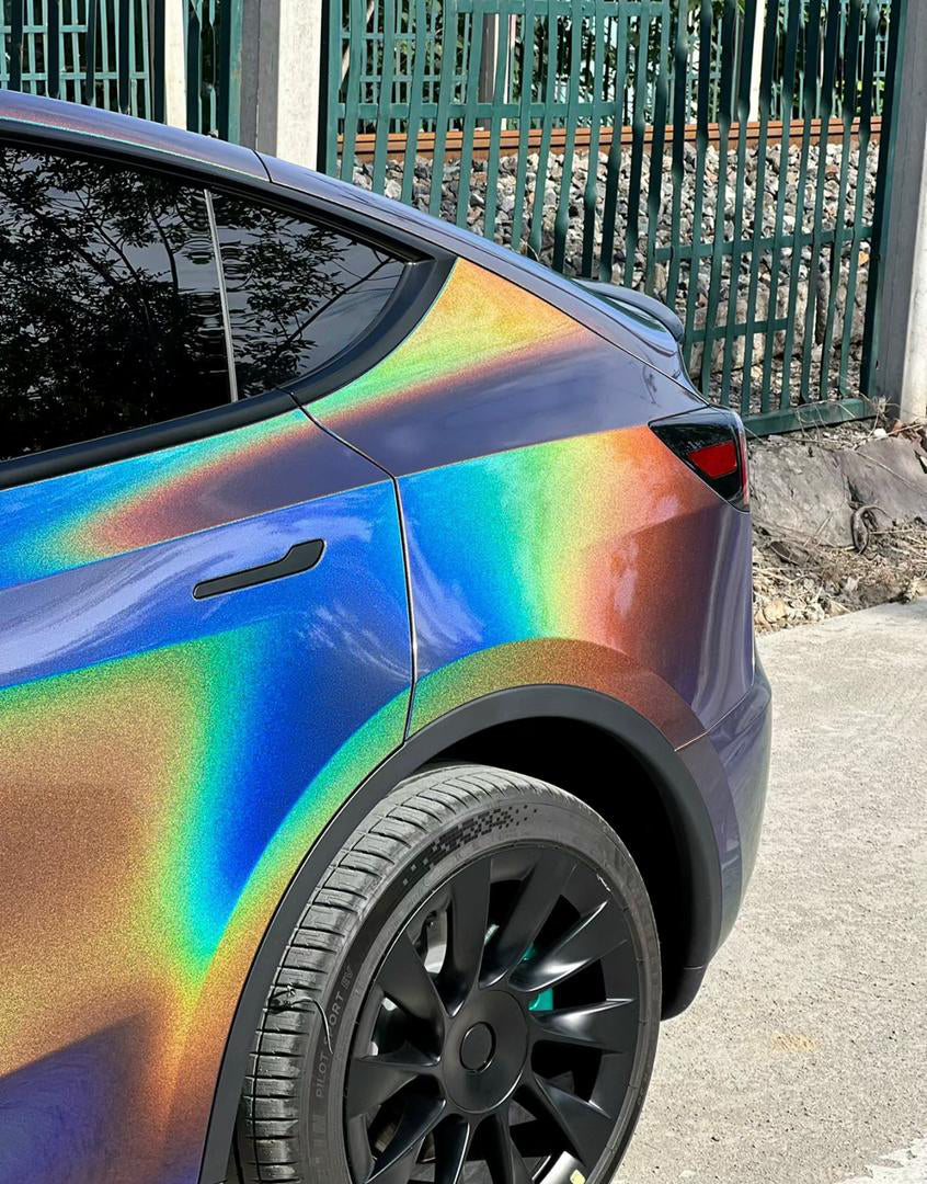RedWrap Car Wrap Special Effects Psychedelic Black