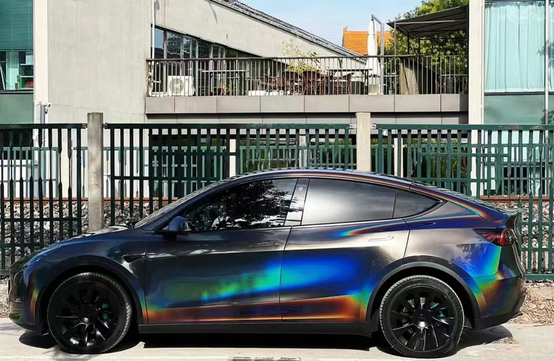 RedWrap Car Wrap Special Effects Psychedelic Black