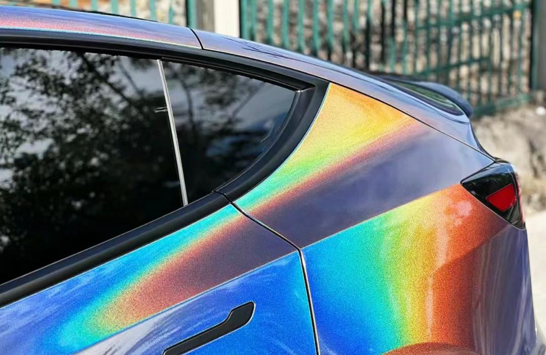 RedWrap Car Wrap Special Effects Psychedelic Black