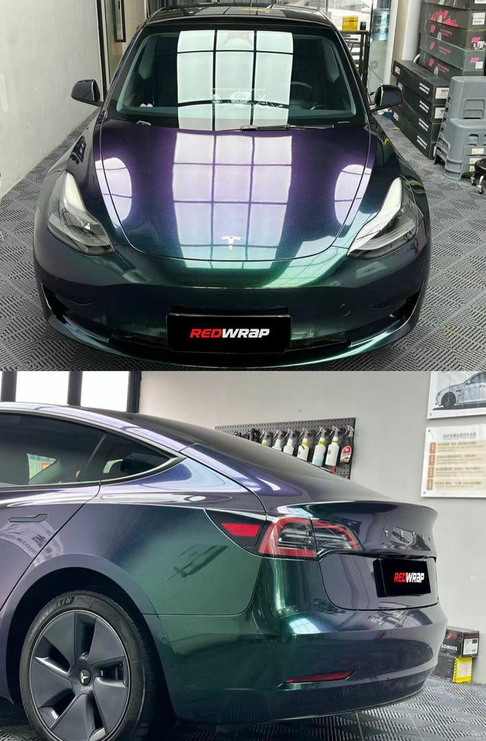 RedWrap Car Wrap Special Effects Chameleon Purple Green
