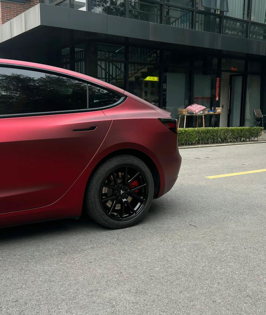 RedWrap Car Wrap Ghost Chrome Romance Red