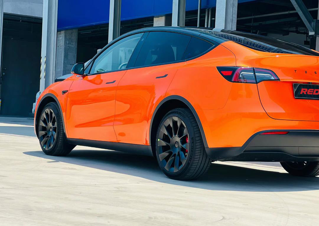 RedWrap Car Wrap Super Gloss Metallic BMW Fire Orange