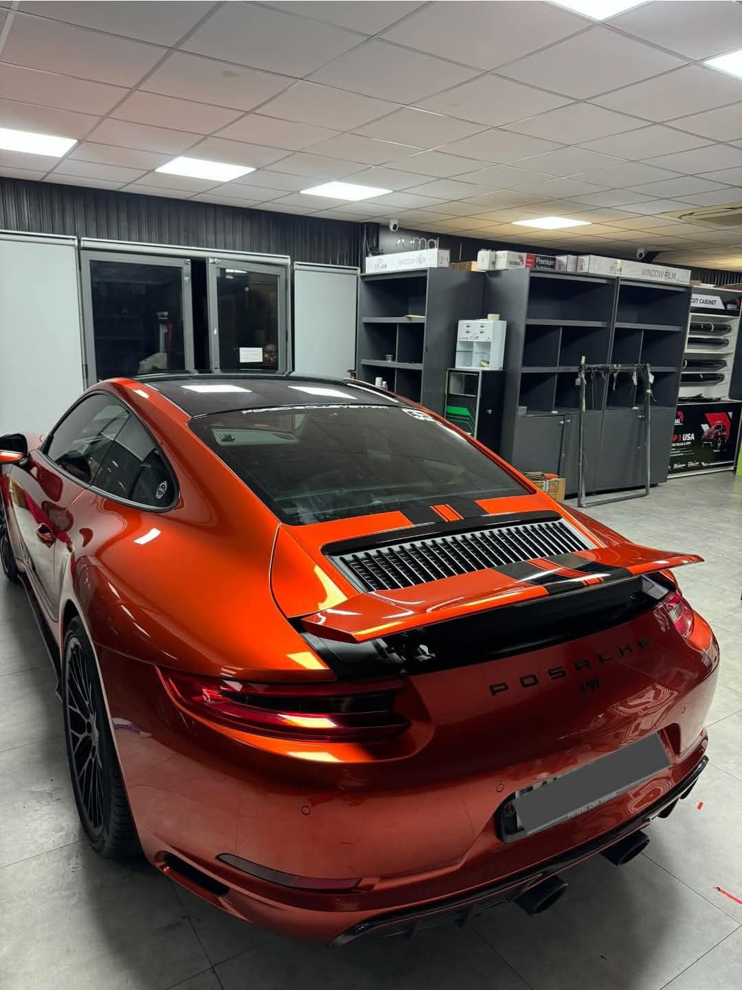 RedWrap Car Wrap Liquid Metal Mclaren Volcano Orange