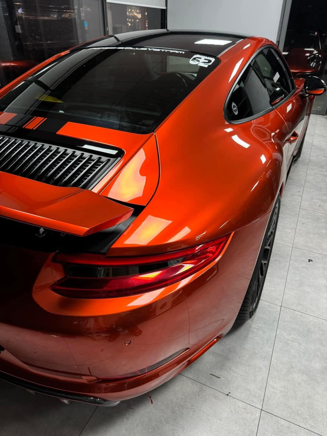 RedWrap Car Wrap Liquid Metal Mclaren Volcano Orange