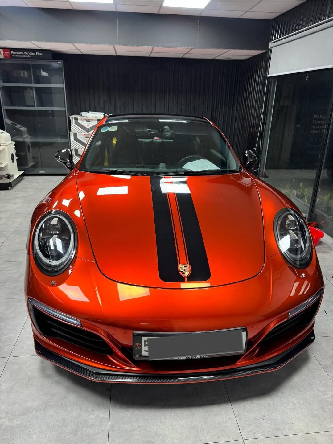 RedWrap Car Wrap Liquid Metal Mclaren Volcano Orange