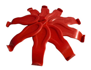 o gramada de raclete portocalii de colt