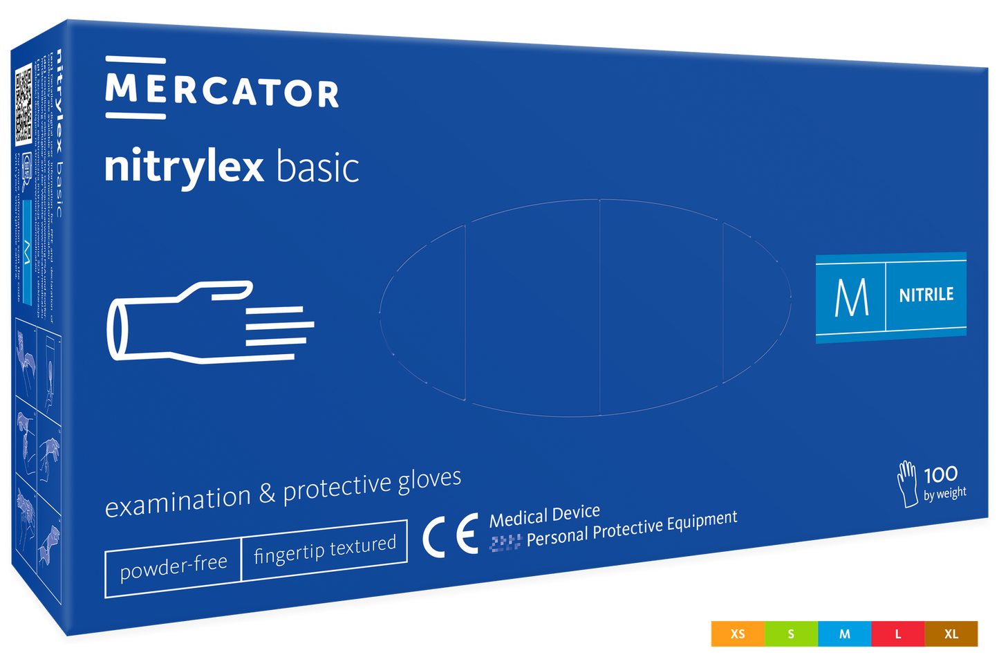 cutie manusi Nitrylex basic dark blue a100