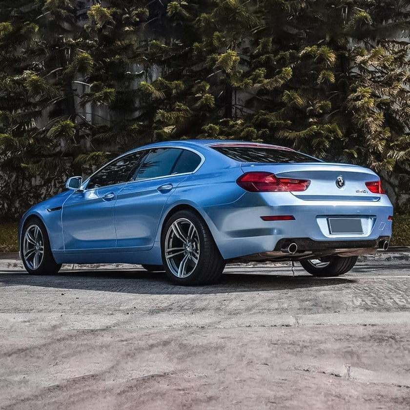 TeckWrap Gloss Metallic Vinyl Wrap (RB-HD) with plastic liner RB15 - Columbia Blue