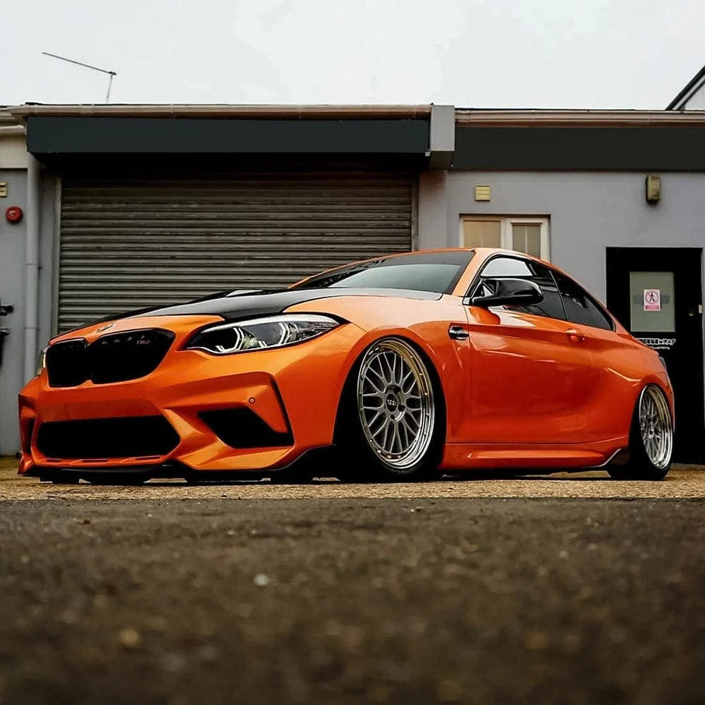 TeckWrap Gloss Metallic Vinyl Wrap (RB-HD) with plastic liner RB19 - Deep Orange