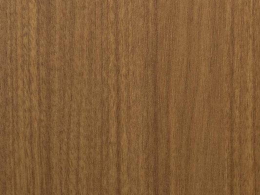 folie arhitecturala maro-roscat cu nervuri galbene si dungi maro inchis imitand lemnul