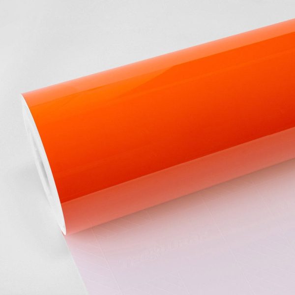 TeckWrap Super Gloss with plastic liner CG40 - Tangerine  Orange