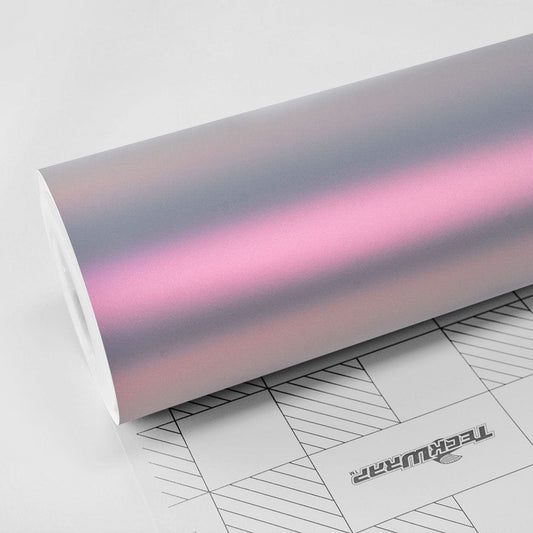 rola autocolant roz-argintiu-crem metalic mat