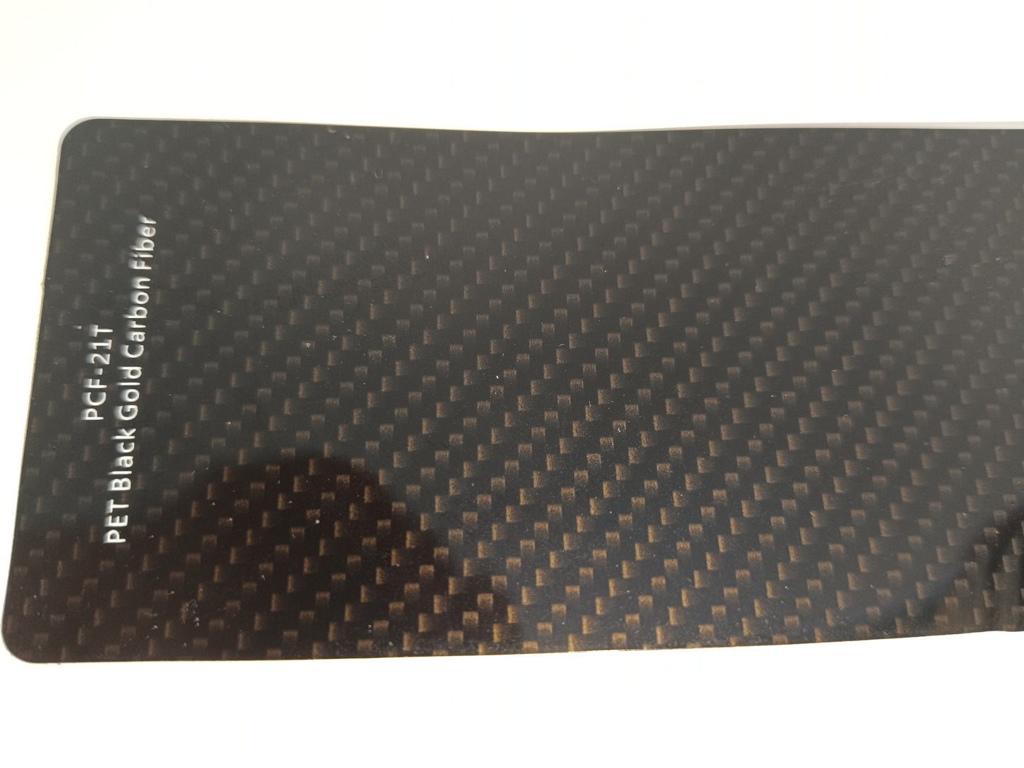 RedWrap Car Wrap Black Gold Carbon Fiber