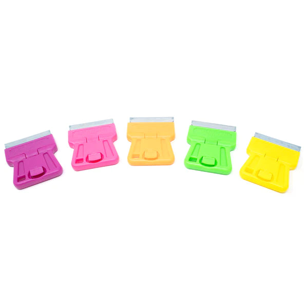 Mini raclete de plastic diverse culori