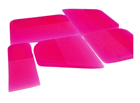 cinci raclete roz cu forme diferite