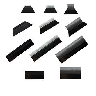 raclete negre de plastic de forme diferite, dreptunghi. trapez, hexagon