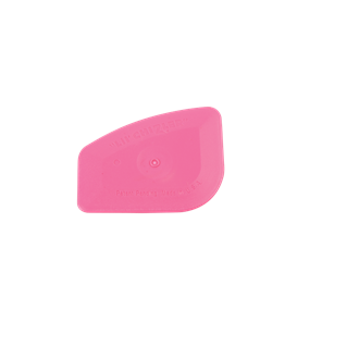 racleta de culoare roz cu o forma plata neuniforma