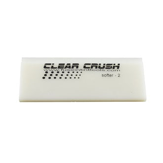 dreptunghi alb inscriptionat Clear Crush