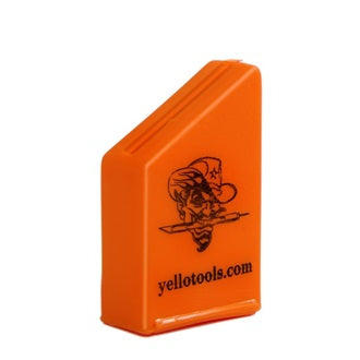 cutie portocalie inscriptionata Yellotools