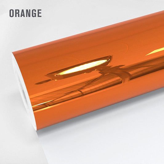 rola autocolant portocaliu cromat-oglinda