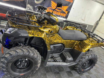 RedWrap Car Wrap Structured Matte Gold Forged Carbon