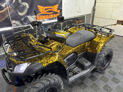 RedWrap Car Wrap Structured Matte Gold Forged Carbon
