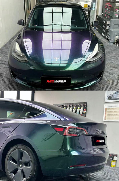 RedWrap Car Wrap Special Effects Chameleon Purple Green