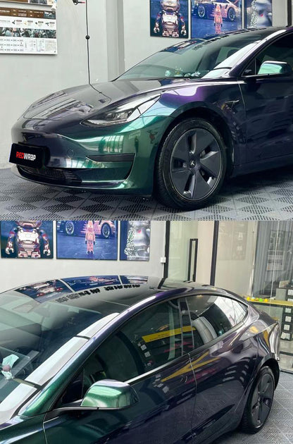 RedWrap Car Wrap Special Effects Chameleon Purple Green