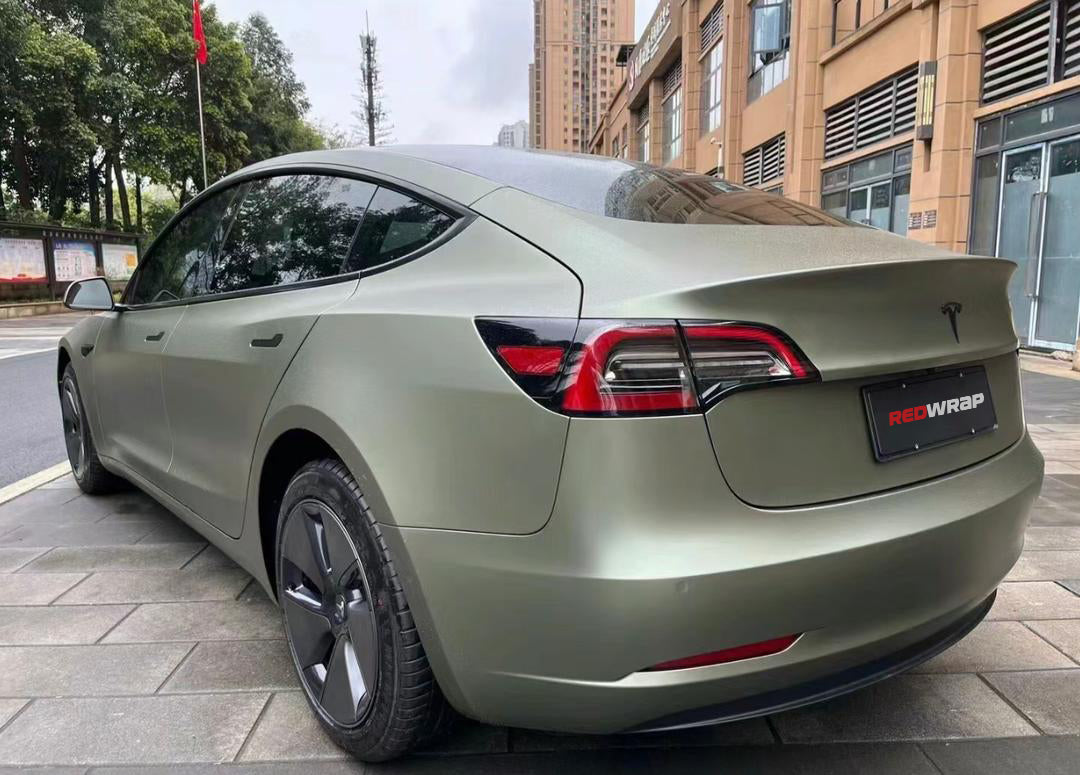 RedWrap Car Wrap Ghost Metallic Khaki Gray