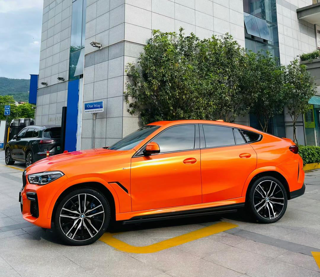 RedWrap Car Wrap Super Gloss Metallic BMW Fire Orange