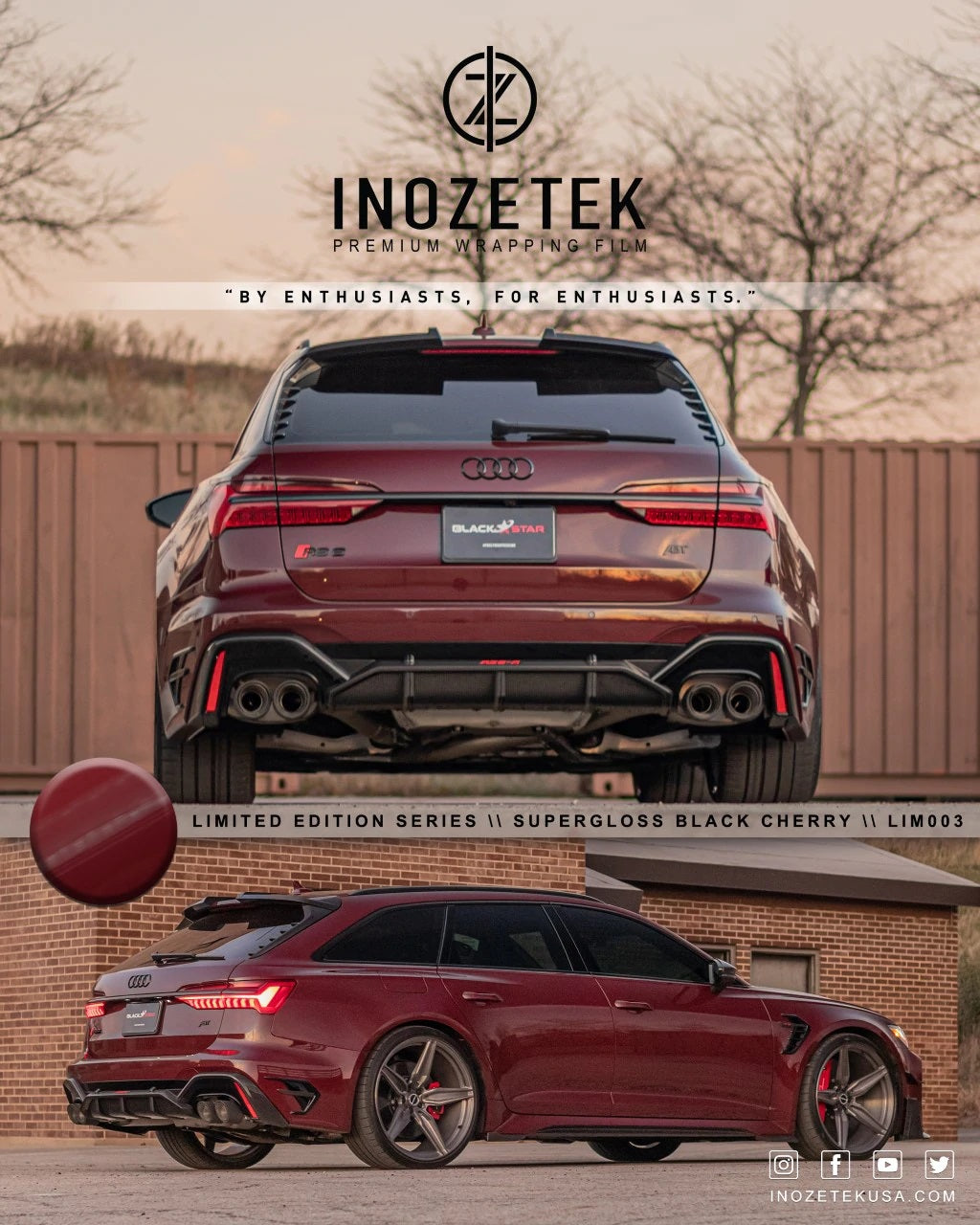 Inozetek Gloss Metallic Black Cherry