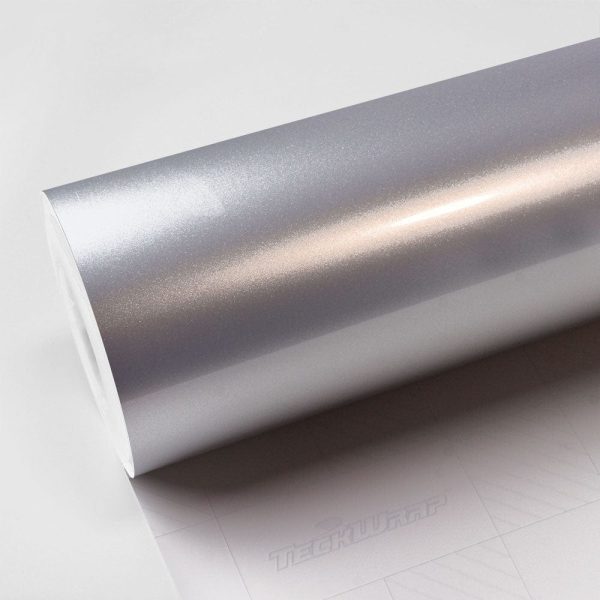 TeckWrap Gloss Aluminum Vinyl Wrap (GAL-HD) with plastic liner GAL11 - Super Silver Mist