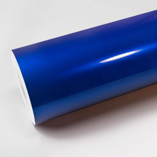 TeckWrap Gloss Aluminum Vinyl Wrap (GAL-HD) with plastic liner GAL19 - Royal Blue