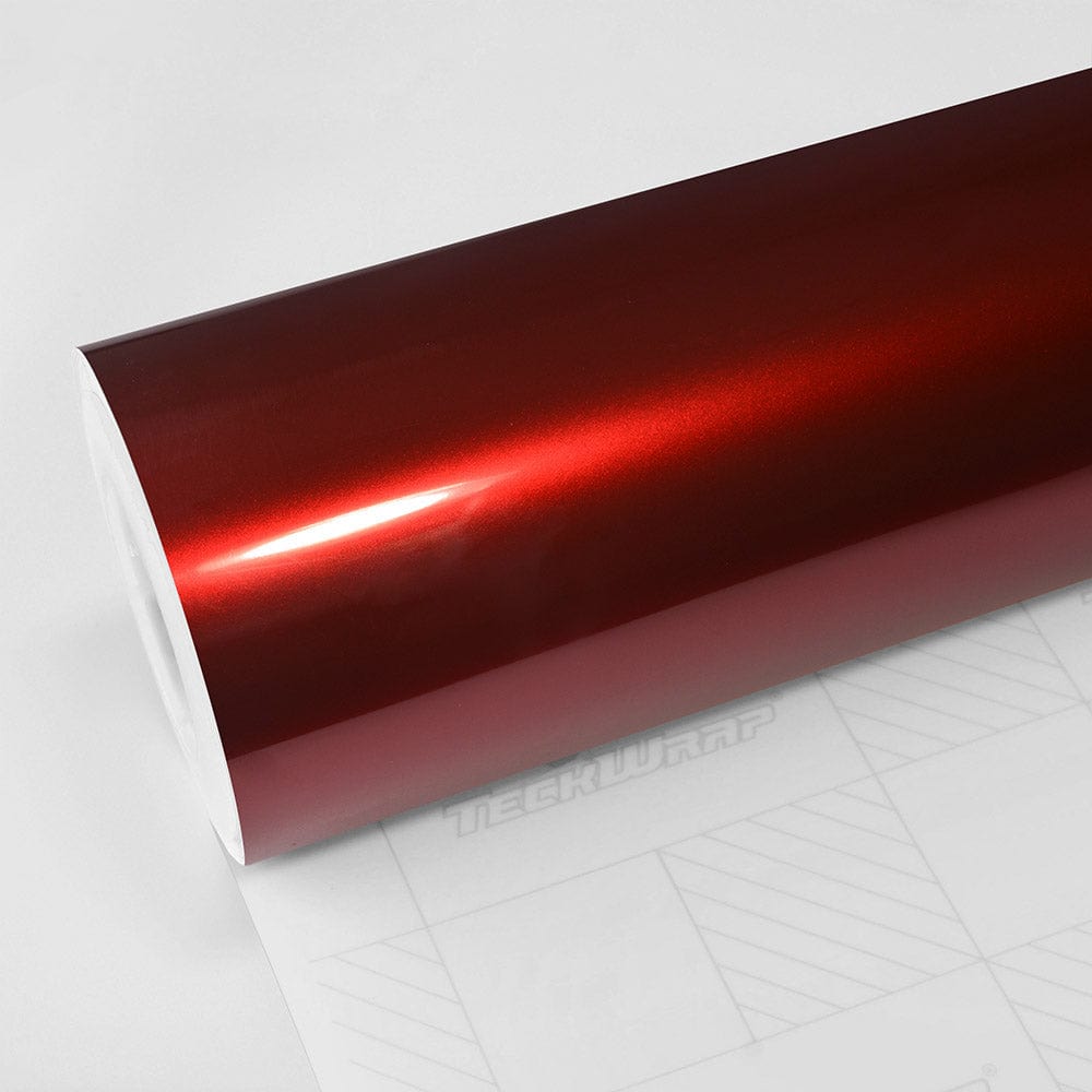 TeckWrap Gloss Aluminum Vinyl Wrap (GAL-HD) with plastic liner GAL26 - Supreme Red