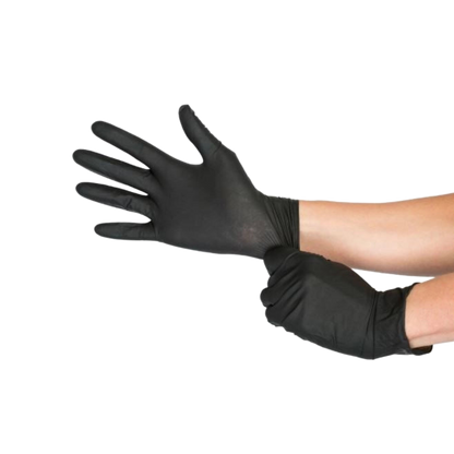 Manusi Farma Gloves nepudrate din nitril de culoare neagra (100buc/cutie)