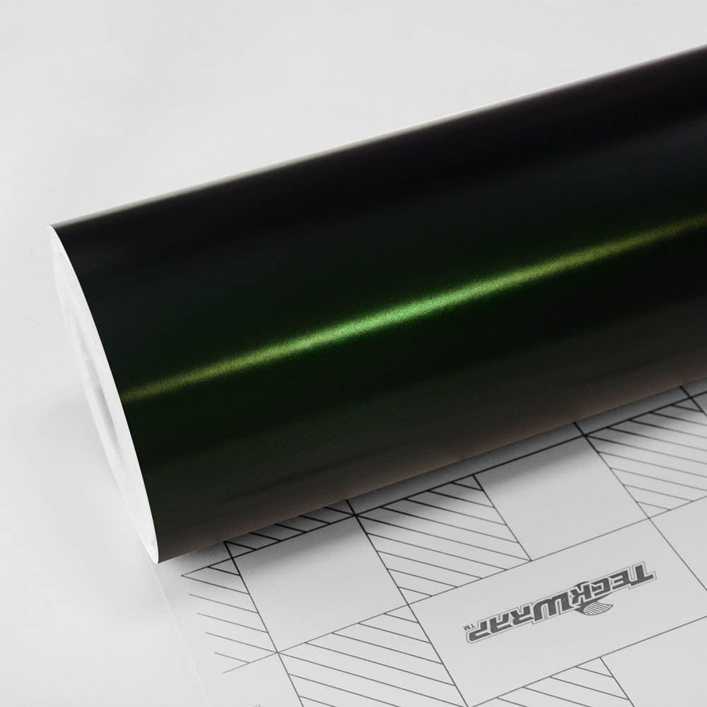 TeckWrap Satin Metallic HM07 - Green Black Silk