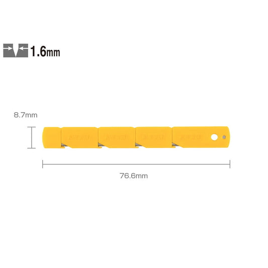 lama pentru cutter cu protectie de plastic galbena