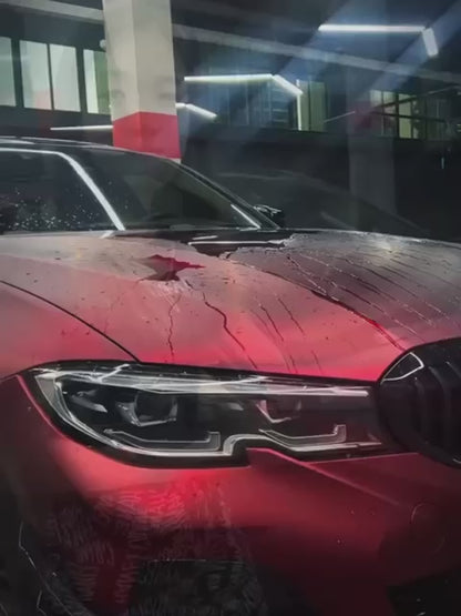 RedWrap Car Wrap Ghost Chrome Romance Red